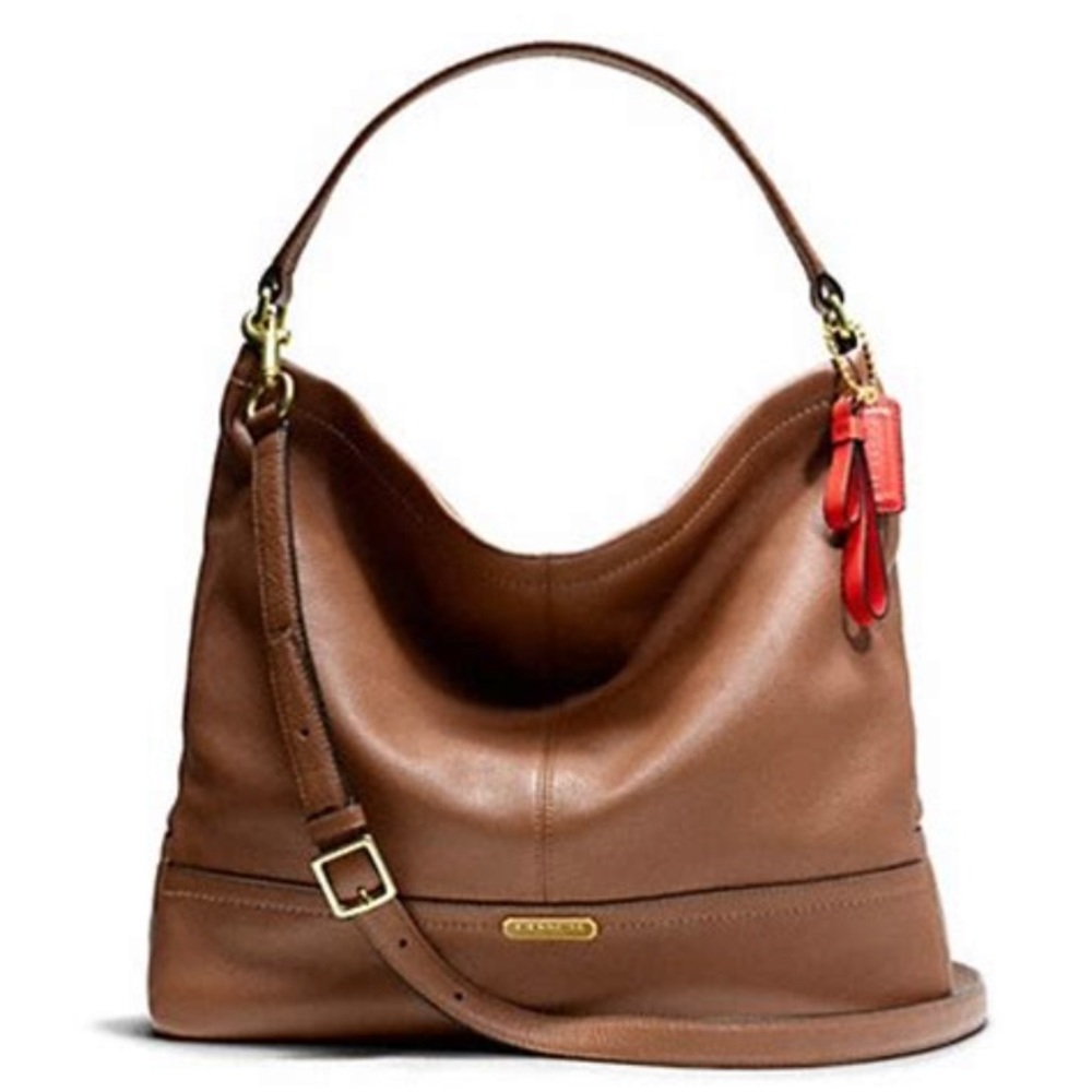 Coach Park Leather Hobo Bag  British Tan